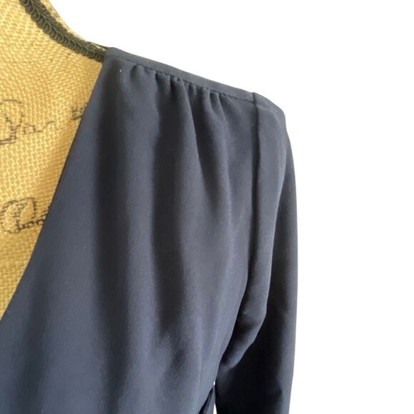 EUC J. Crew Petite Navy Blue Career Wrap Dress Wrap Dress - Size 2P - Picture 6 of 11